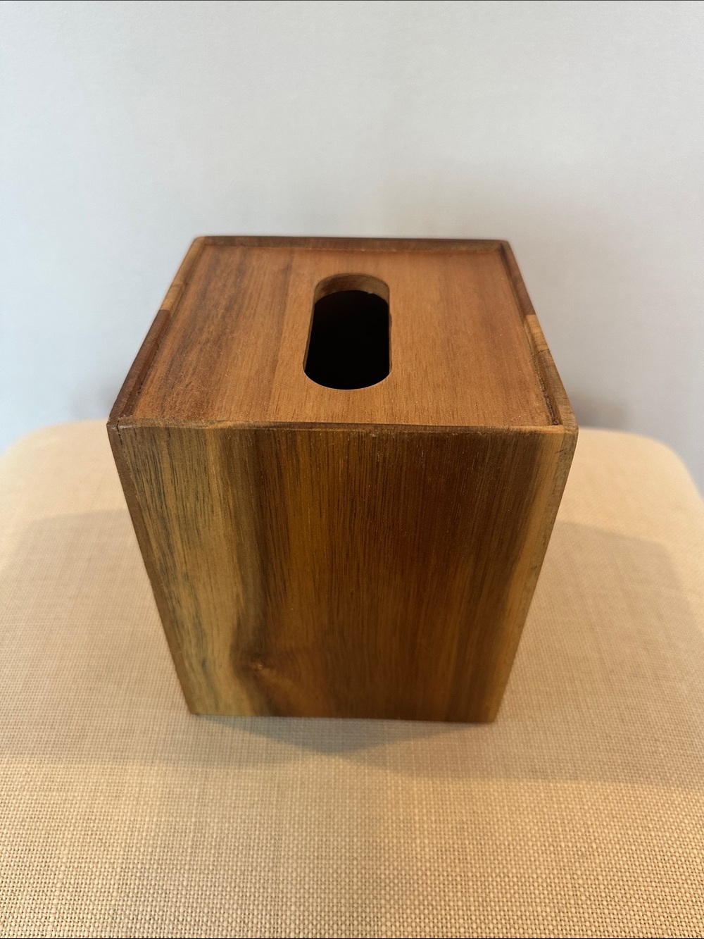 Hearth & Hand Magnolia Wood Tissue Box Cover